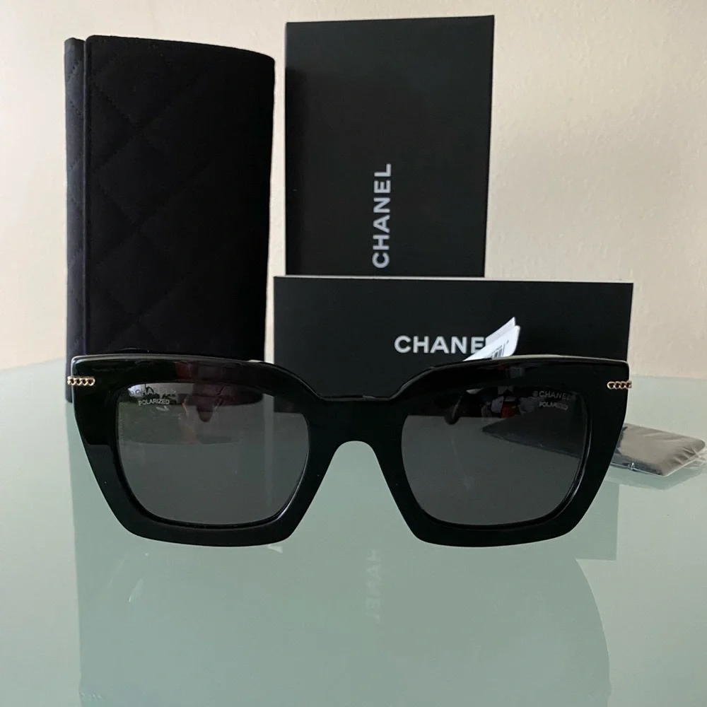 NIB CHANEL dress SQUARE SUNGLASSES/glasses/frame Ref.5509A C622/T  ITALY;Current - Picture 2 of 11